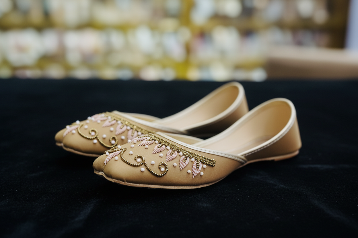 Ladies Shoes - Embroidered Khussa