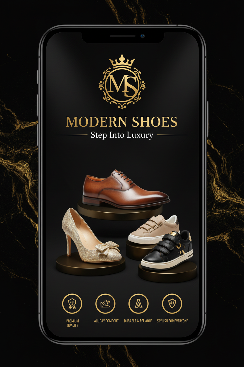 Modern Shoes Mobile Banner